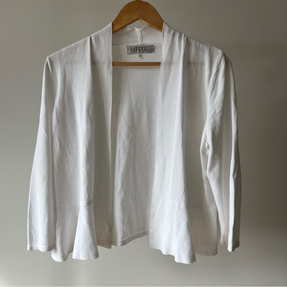 Kasper White Cardigan
